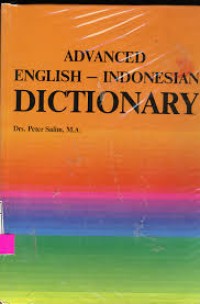 Image of ADVANCED ENGLISH-INDONESIA DICTIONARY