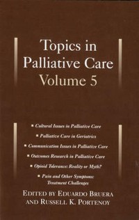 Image of Topics in Palliatiative Care, Volume 5